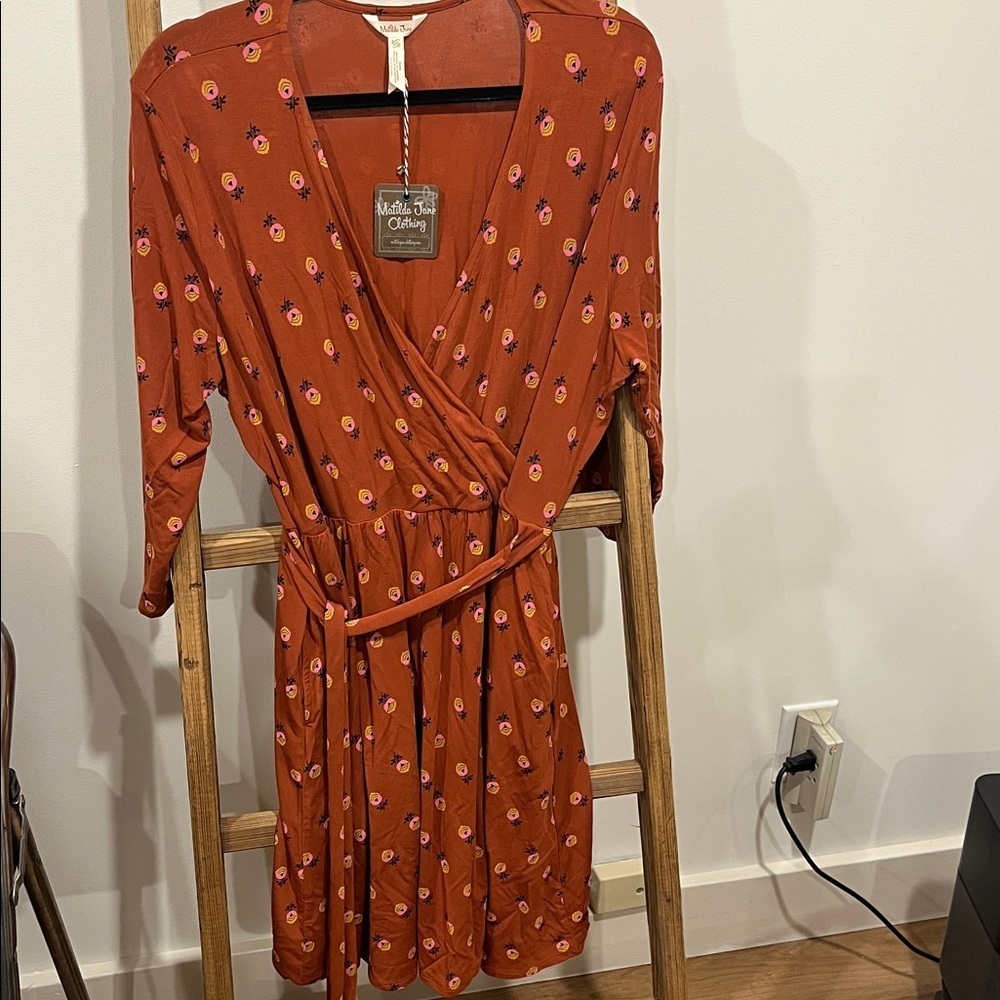 Matilda Jane Isn’t it Lovely Faux Wrap Dress - Picture 2 of 5